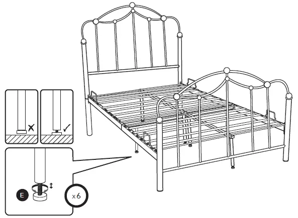 VonHaus-4000307IM -White-Metal-Double-Bed-Frame-FIG-15