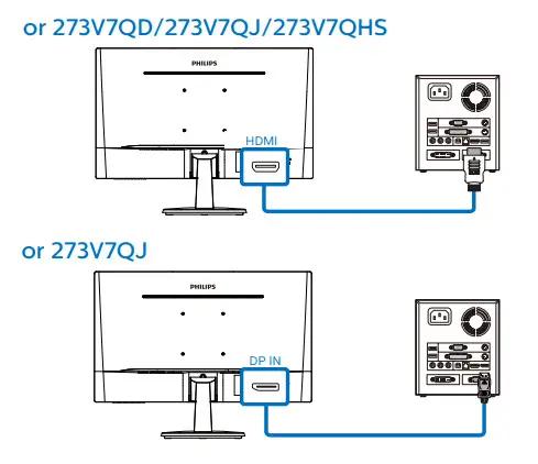 PHILIPS V Line 273V7 LCD Monitor - 4