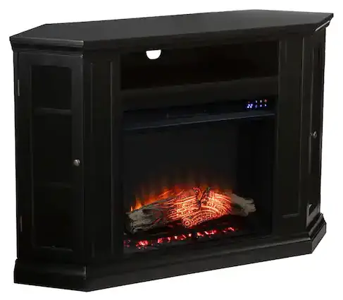 Southern ENTERPRISES HD053523 Sharielle 48 inch Touch Panel Electric Corner Electric Fireplace