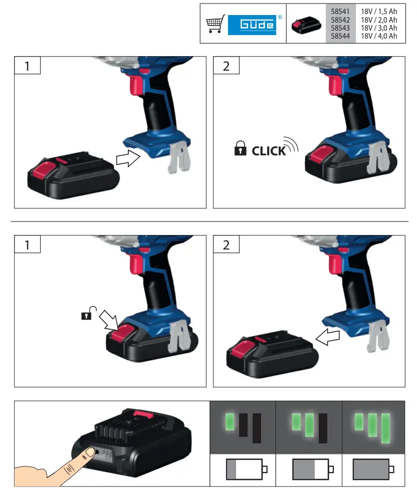 Gude BSS 18 Impact Wrench - Figure 3