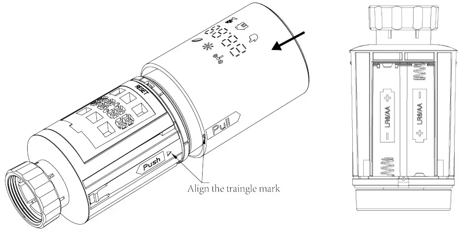 SUNSKY TV02 Zigbee Thermostat Radiator Valve - Figure 2