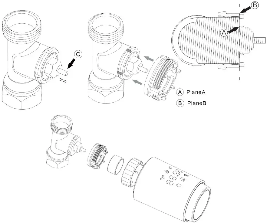 SUNSKY TV02 Zigbee Thermostat Radiator Valve - Figure 4