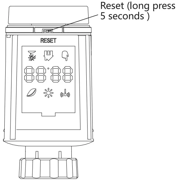 SUNSKY TV02 Zigbee Thermostat Radiator Valve - Figure 8