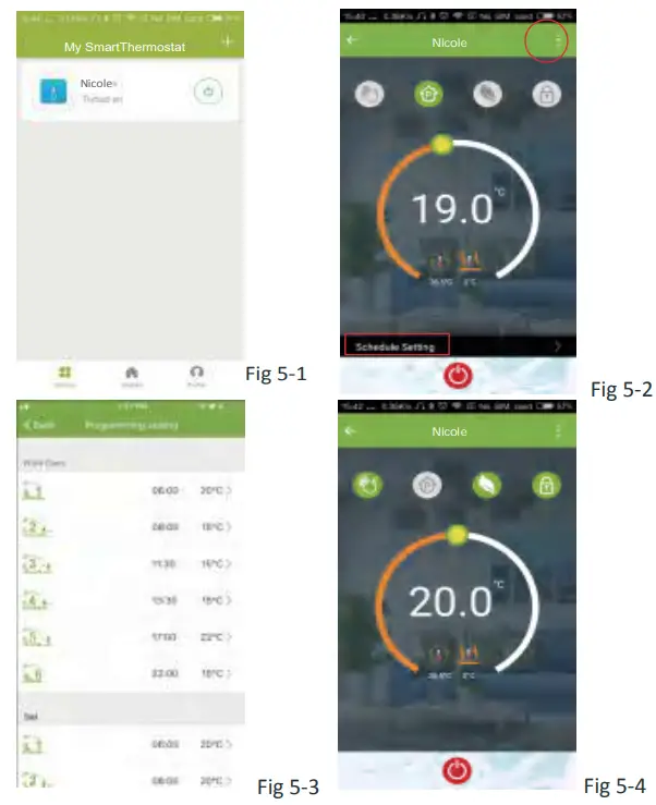 Moes BHT 3000 Series Thermostat - App 1