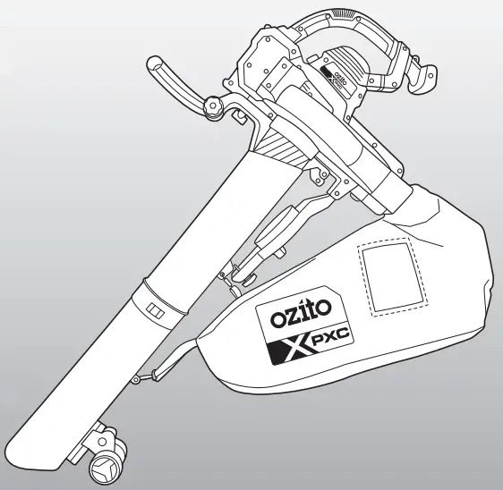 ozito Cordless 3-IN-1 Blower VAC-ORIGINAL