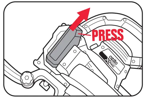ozito Cordless 3-IN-1 Blower VAC- Removing