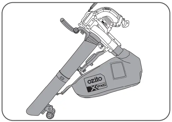 ozito Cordless 3-IN-1 Blower VAC- Vacuum-Mulching