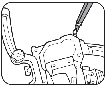 ozito Cordless 3-IN-1 Blower VAC- shoulder.