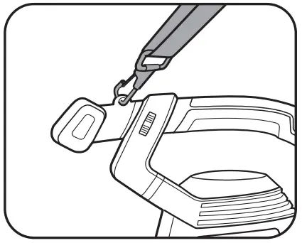 ozito Cordless 3-IN-1 Blower VAC- shoulder