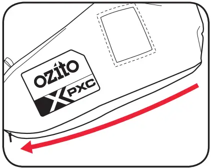ozito Cordless 3-IN-1 Blower VAC- zipper prior