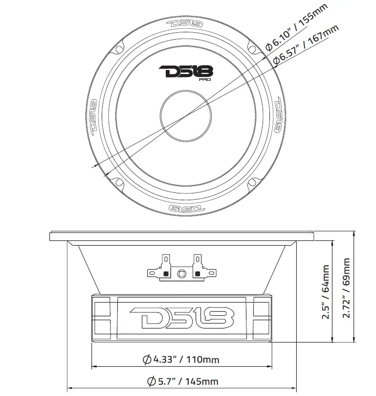 DS18-PRO-GM6SE-6.5-Inch-Sealed-Back-Mid-Range-Loudspeaker-480-Watts-8-Ohms-fog-2