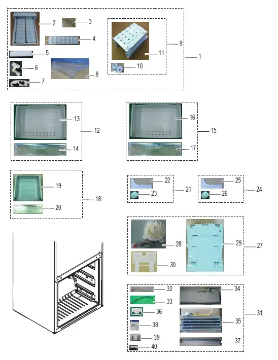 SAMSUNG-SRL445BLS-Bottom-Mount-Fridge-fig-2
