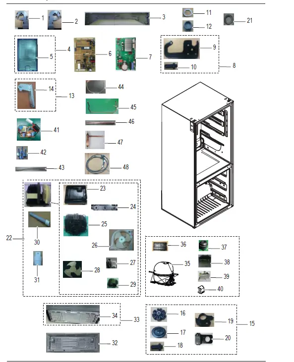 SAMSUNG-SRL445BLS-Bottom-Mount-Fridge-fig-4