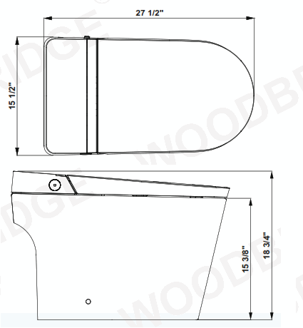 WOODBRIDGE B0990S Electronic Washlet Toilet - 2