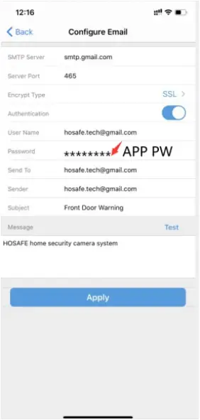 HX-2PT1 PTZ - Actions when detect motion 2