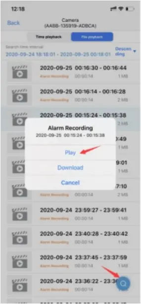 HX-2PT1 PTZ - Playback and Download Recordings 3