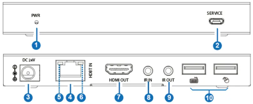 DIGITUS DS 55522 4K HDBaseT HDMI KVM Extender Set 150 m - Figure 2