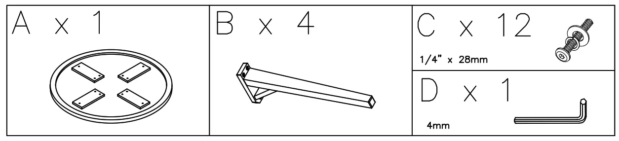 ASHLEY D406 Dinner Table - 1