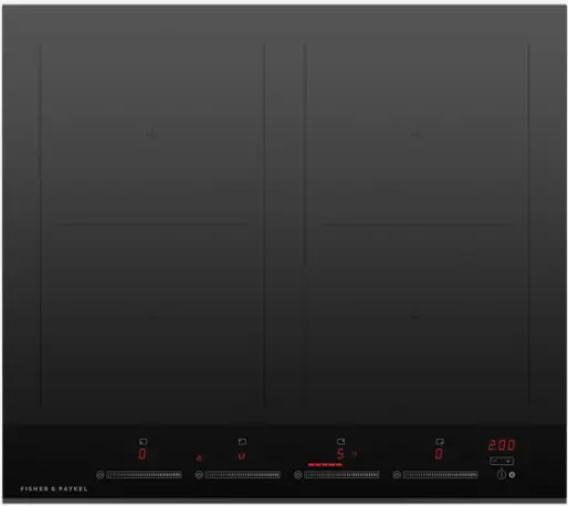 FISHER PAYKEL CI604DTB4 Induction Cooktop, 60cm, 4 Zones with SmartZone