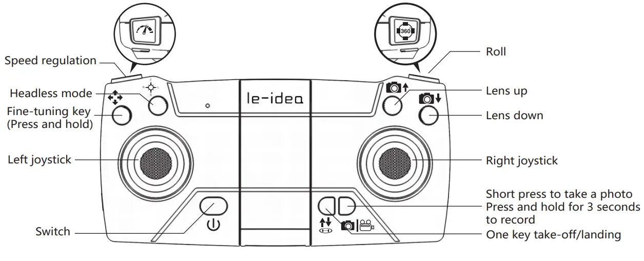 le-idea IDEA16 1080P Camera 5GHz WiFi FPV Foldable RC Drone - fig 4