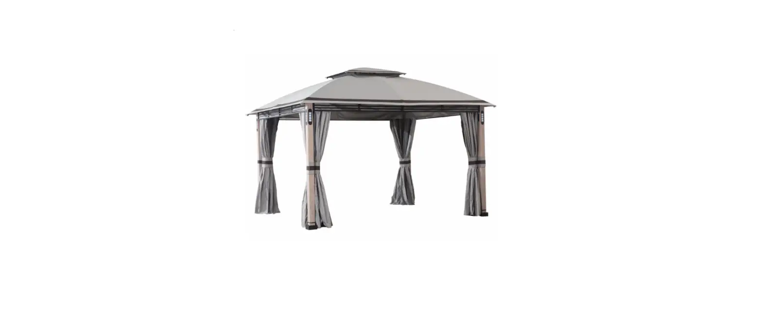 Summercove A102018600 11-ft X 13-ft Gray Metal Rectangle Gazebo With Steel Roof Instruction Manual Summercove A102018600 11-ft X 13-ft Gray Metal Rectangle Gazebo With Steel Roof Instruction Manual