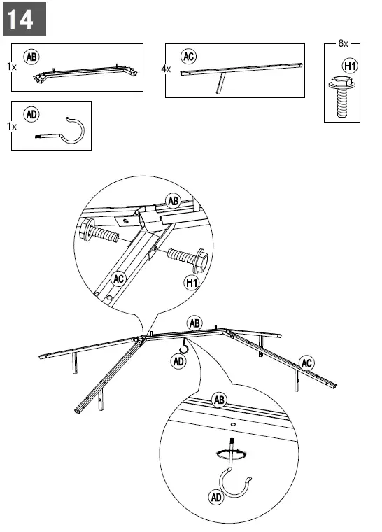 SUMMERCOVE-A102018600-11-ft-x-13-ft-Gray-Metal-Rectangle-Gazebo-with-Steel-Roof-fig-23