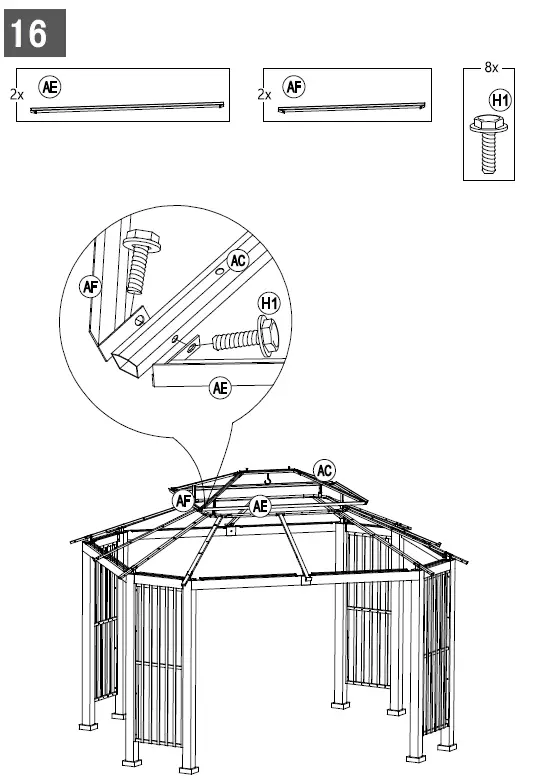 SUMMERCOVE-A102018600-11-ft-x-13-ft-Gray-Metal-Rectangle-Gazebo-with-Steel-Roof-fig-25