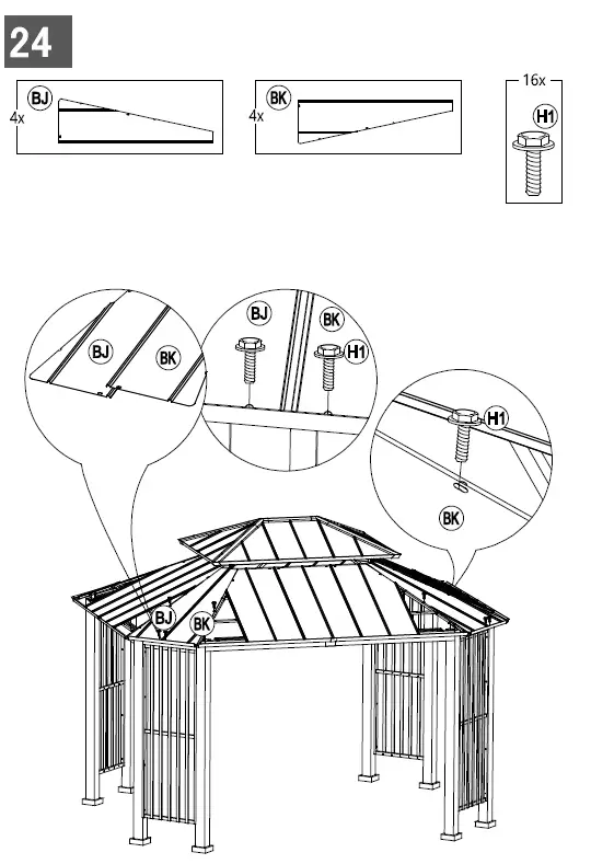 SUMMERCOVE-A102018600-11-ft-x-13-ft-Gray-Metal-Rectangle-Gazebo-with-Steel-Roof-fig-33