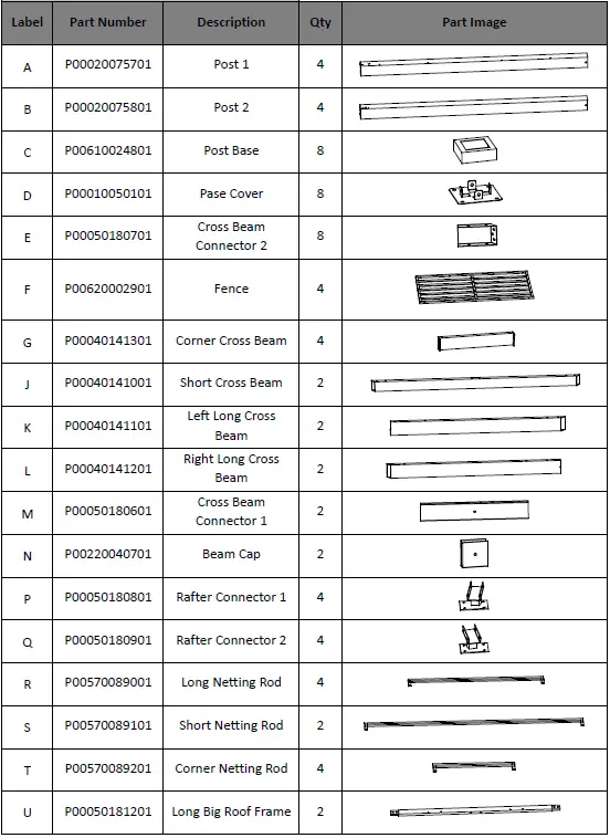 SUMMERCOVE-A102018600-11-ft-x-13-ft-Gray-Metal-Rectangle-Gazebo-with-Steel-Roof-fig-5