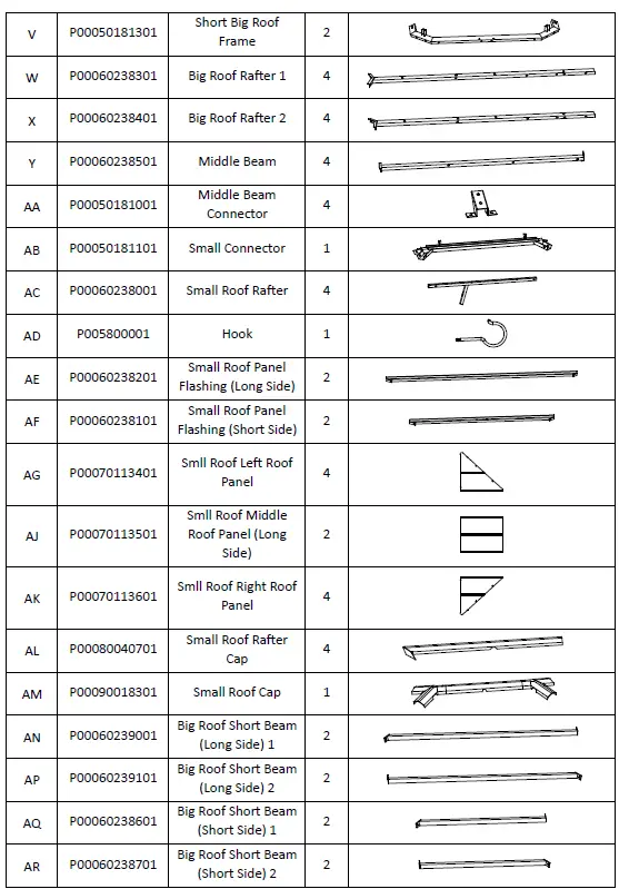 SUMMERCOVE-A102018600-11-ft-x-13-ft-Gray-Metal-Rectangle-Gazebo-with-Steel-Roof-fig-6
