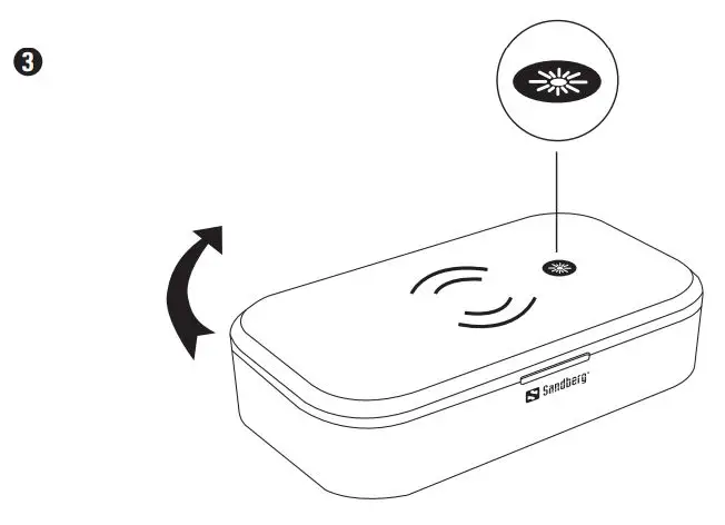 Sandberg UV Sterilizer Wireless 10W USB - UV Function 3