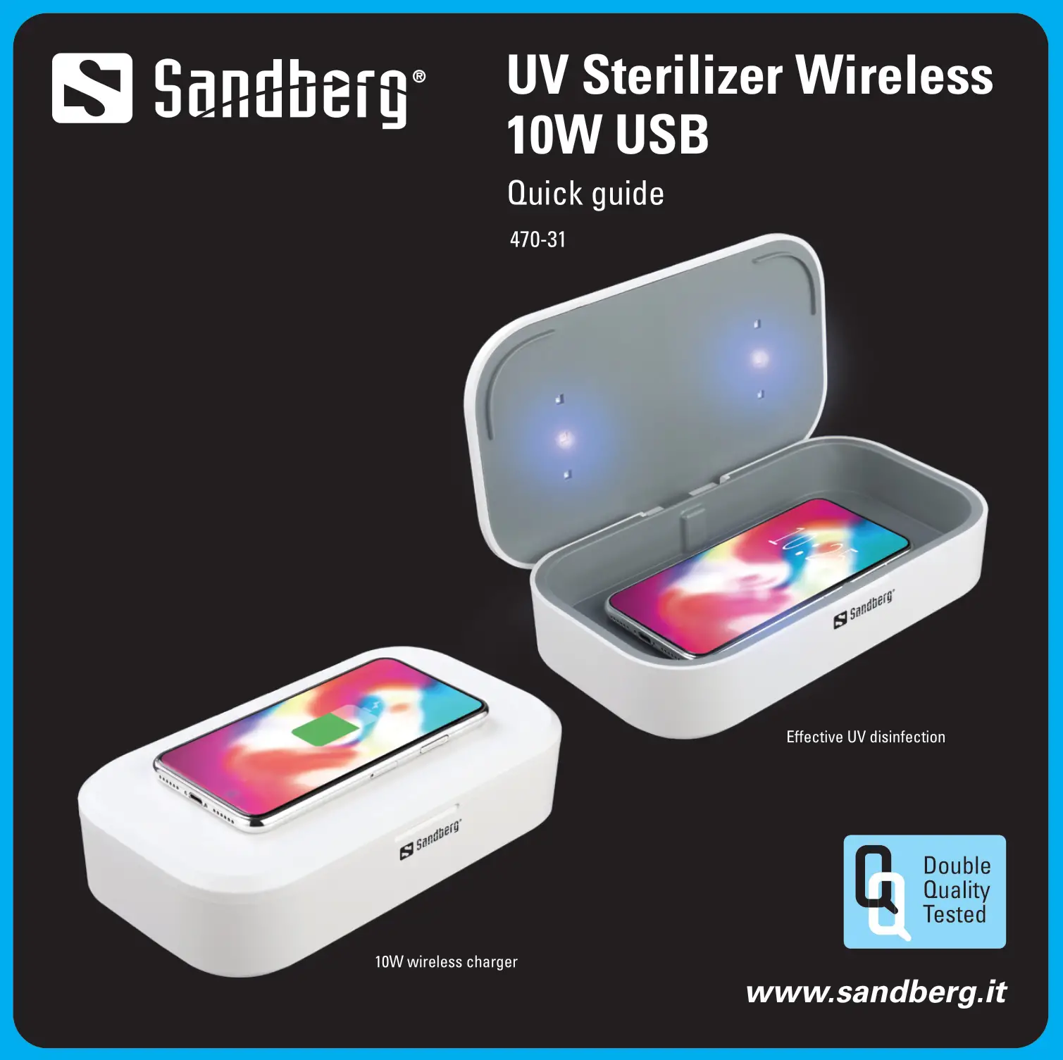 Sandberg UV Sterilizer Wireless 10W USB User Guide