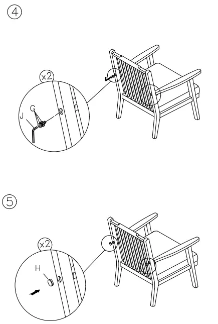 ASHLEY 1140260 Zardoni Stationary Fabric Accent Chair 4