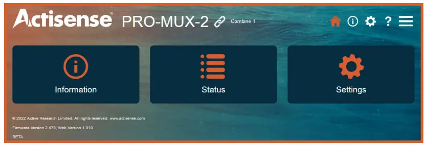 Actisensea PRO-MUX-2 Professional Type Approved NMEA 0183 Multiplexer - home-page