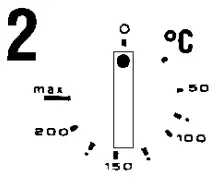 Hoover Multi-Function Oven HMO 635X - thermostat dial
