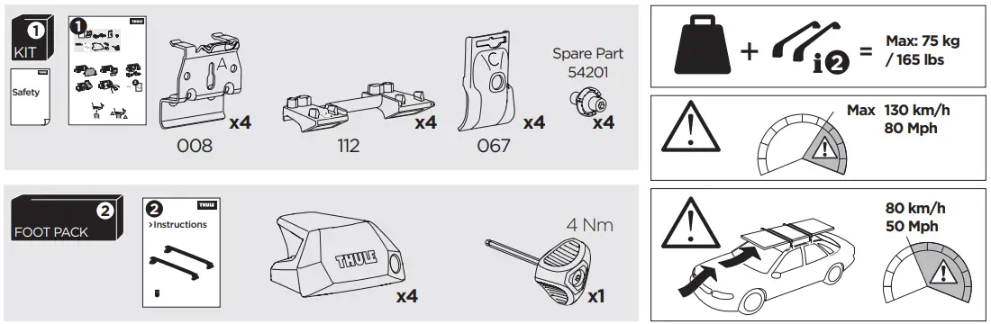 THULE 186043 Fitting Kit-FIG2