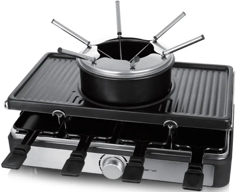 emerio RG-124930.2 3 In Raclette Grill and Cheese Fondue