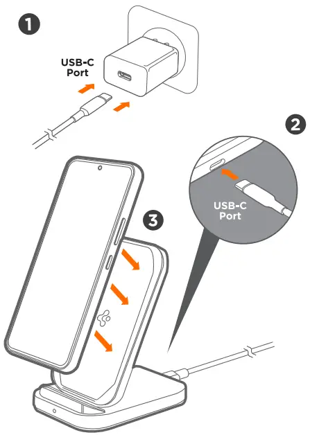 Spigen PF2102 Wireless Charger Stand
