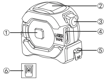 UNI-T LM40T Laser Tape - Product Structure