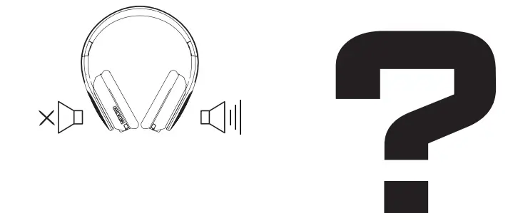 No sound from one side