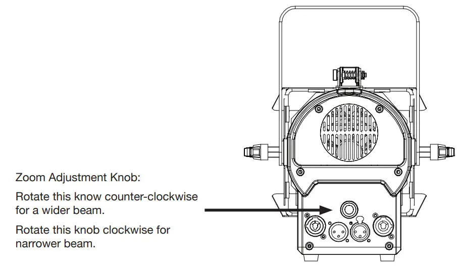 ADJ FR50Z LED Lighting- Zoom Adjustment Knob