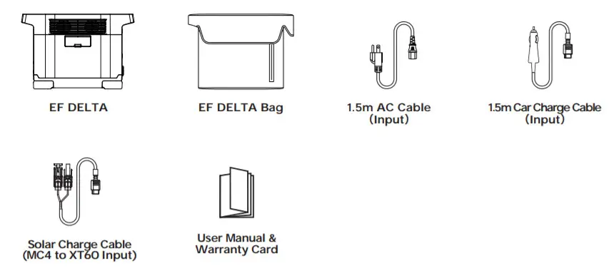 ECOFLOW EF DELTA- IN THE BOX