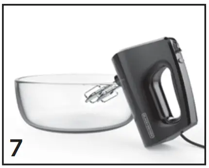 BLACK DECKER MX401B 5-Speed Hand Mixer - USE12