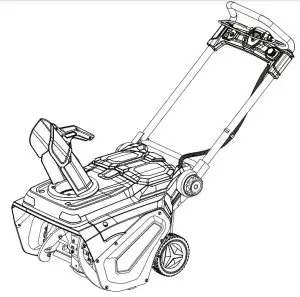 DR POWER SB11122XEN 62V Brushless Snow Blower