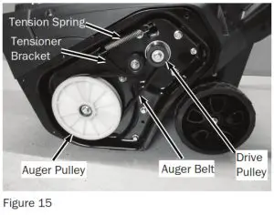 DR POWER SB11122XEN 62V Brushless Snow Blower - Replacing the Auger Belt1