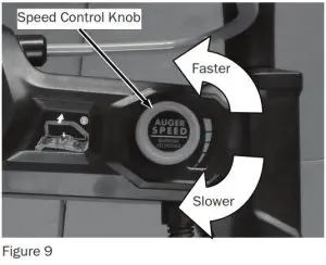 DR POWER SB11122XEN 62V Brushless Snow Blower - Starting the Auger