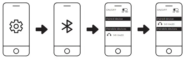 aiwa MI-X420 Enigma Lite Bluetooth Speaker-Connecting