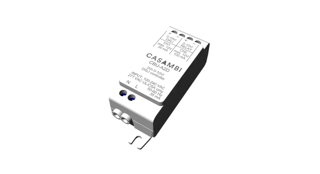 Casambi Cbu-asr Bluetooth Controllable 2ch 0-10v Controller User Guide