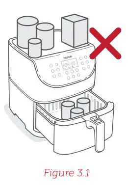 COSORI CP158-AF Premium 5.8-Quart Air Fryer User Manual - Figure 3.1