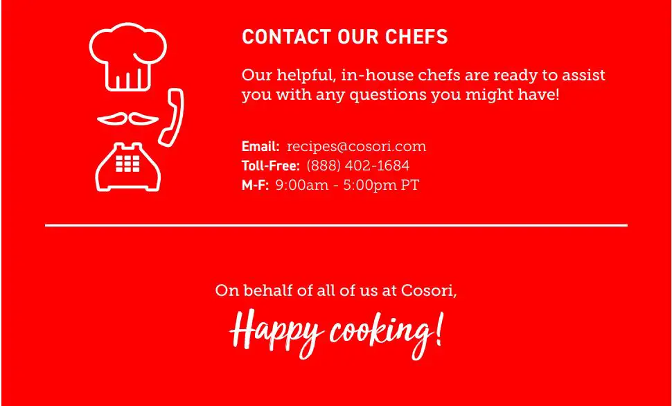 COSORI CP158-AF Premium 5.8-Quart Air Fryer User Manual - Thank You Page